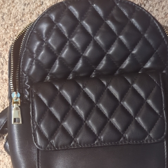 Chic Black Quilted Women's Backpack New Without Tags(New Without Tags) - Picture 5 of 10